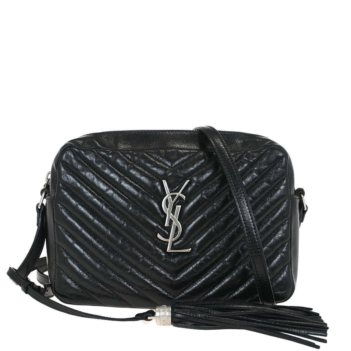 Saint Laurent Black Lou Camera Bag Shoulder Bag