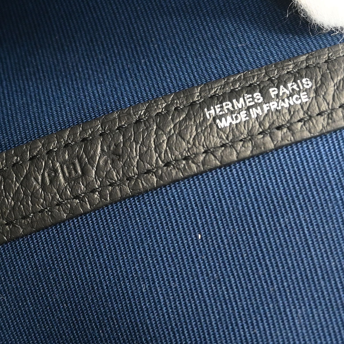 Hermes Navy Toile Officier Negonda Garden Party 30 TPM Tote Bag