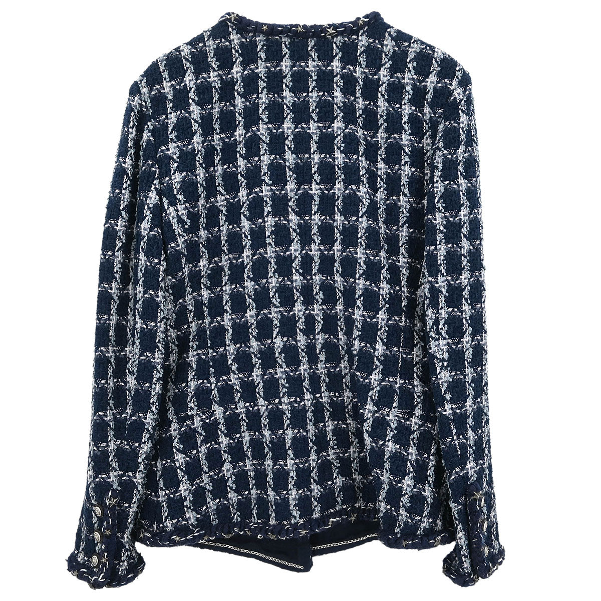 Chanel 2014-2015 Single Breasted Jacket Navy #40