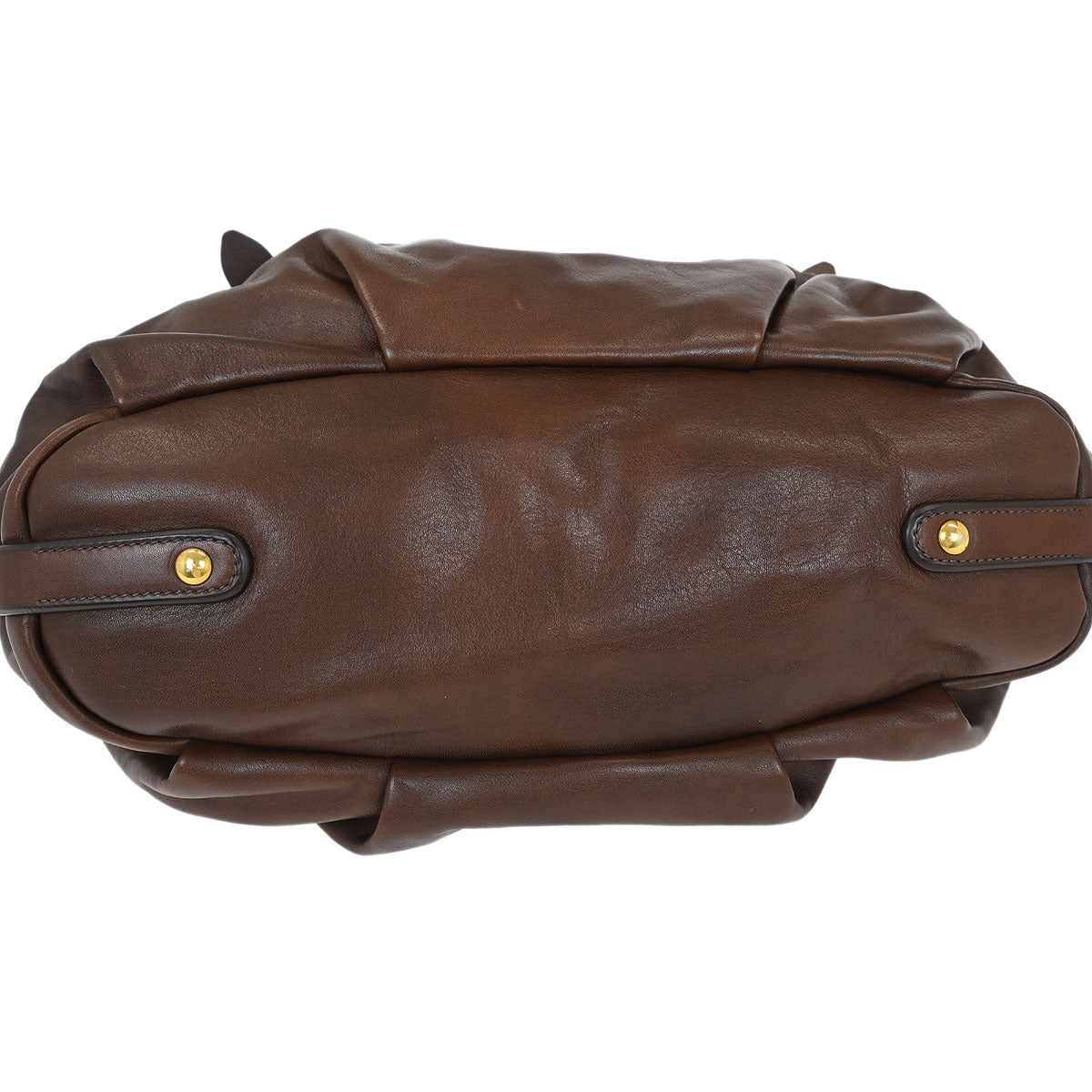 Prada Brown Calfskin 2way Shoulder Handbag BR4259