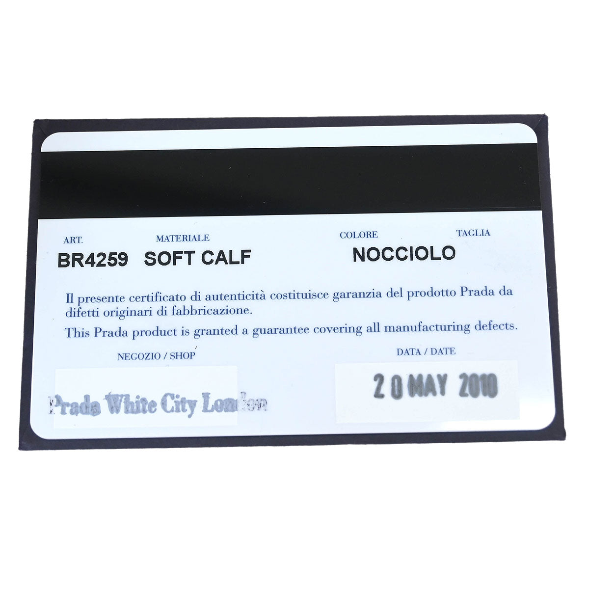 Prada Brown Calfskin 2way Shoulder Handbag BR4259