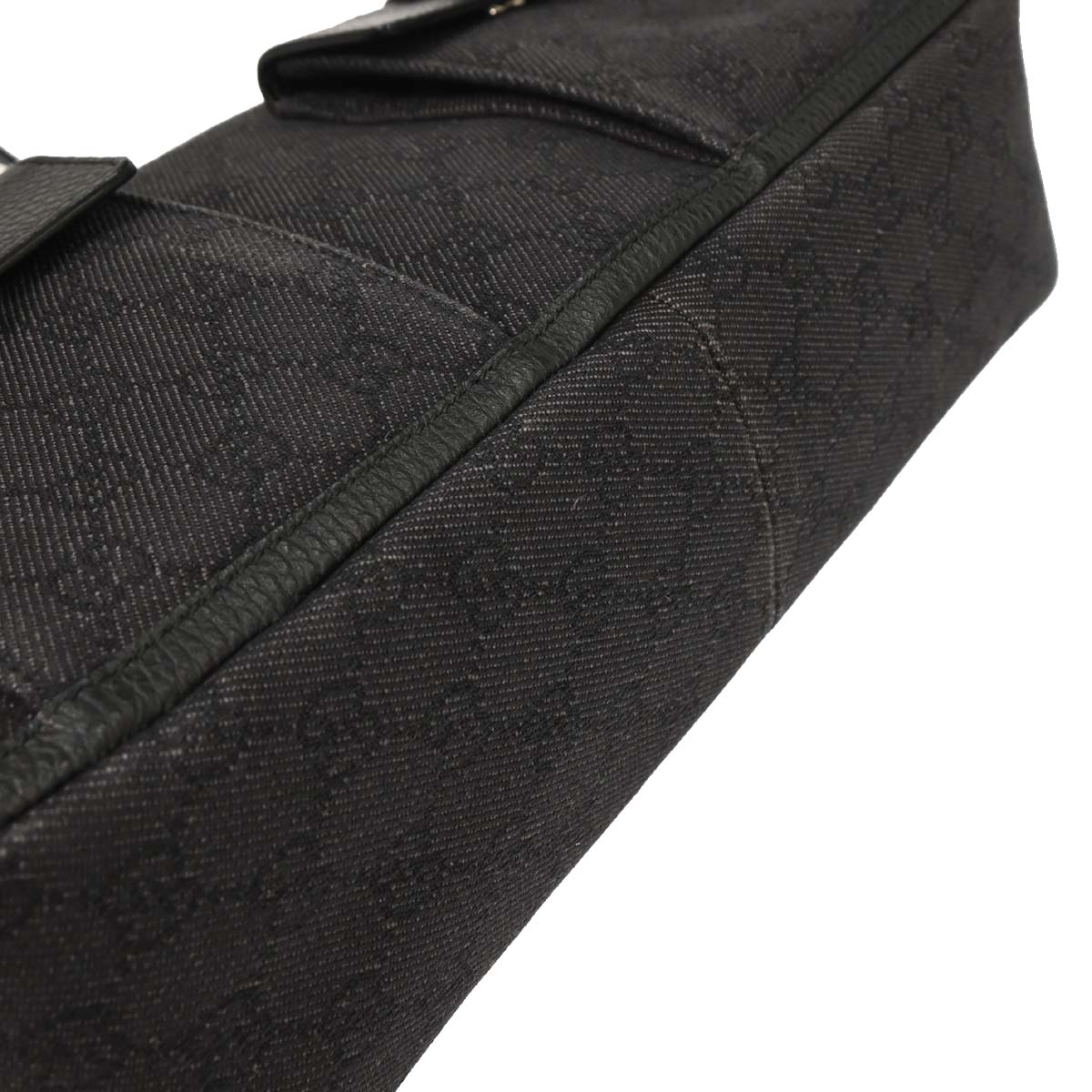 Gucci Black Canvas GG Tote Handbag