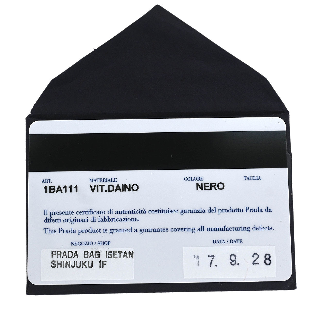 Prada Black Leather 2way Shoulder Handbag