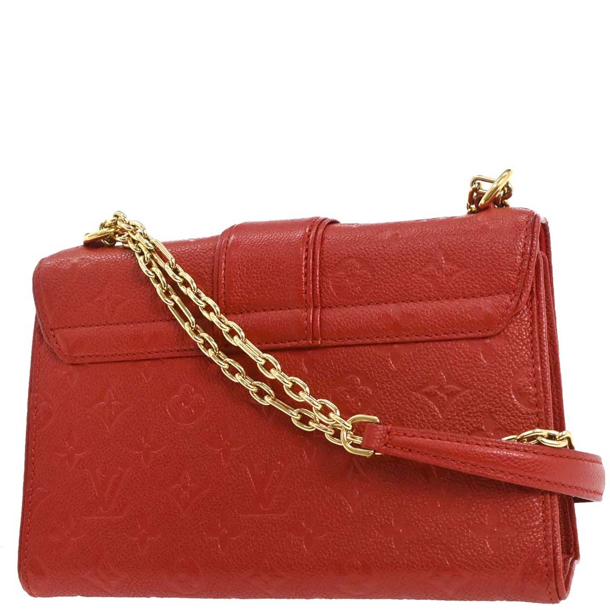 Louis Vuitton Red Monogram Empreinte Saint Sulpice PM M43393