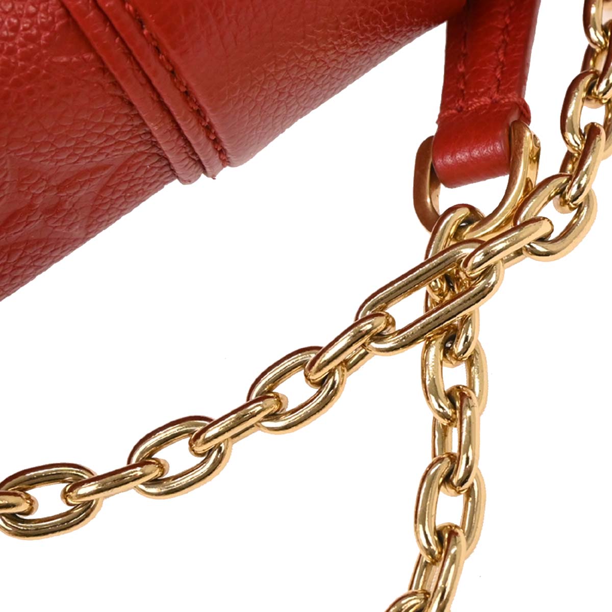 Louis Vuitton Red Monogram Empreinte Saint Sulpice PM M43393