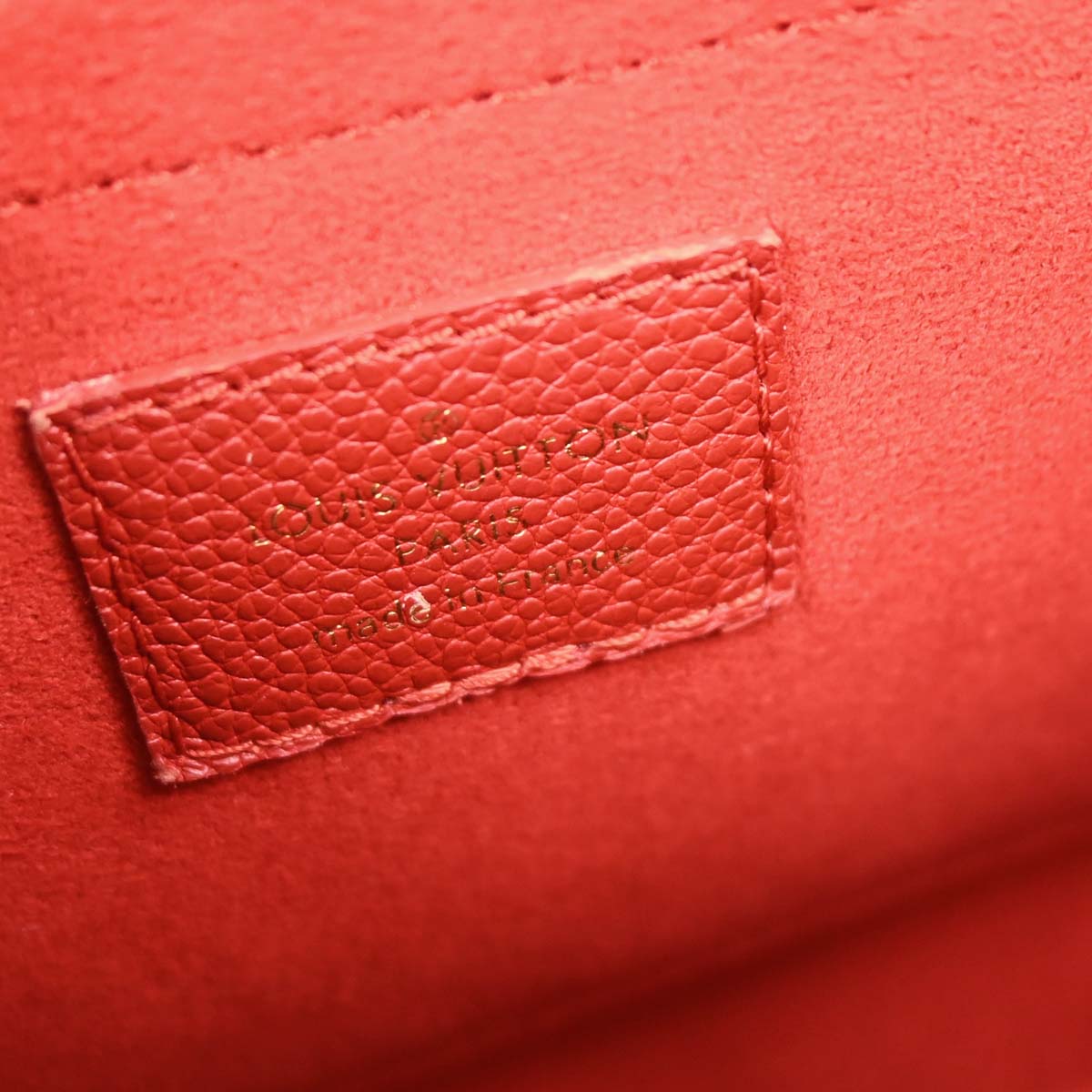 Louis Vuitton Red Monogram Empreinte Saint Sulpice PM M43393