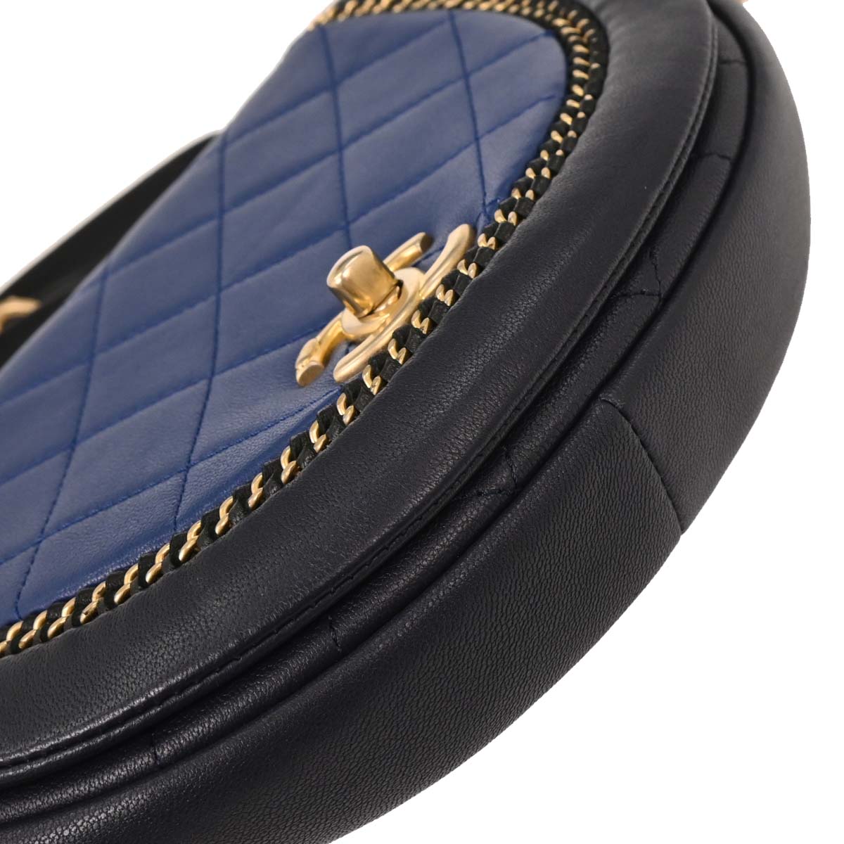 Chanel 2018 Navy Calfskin 2way Handbag Shoulder Bag