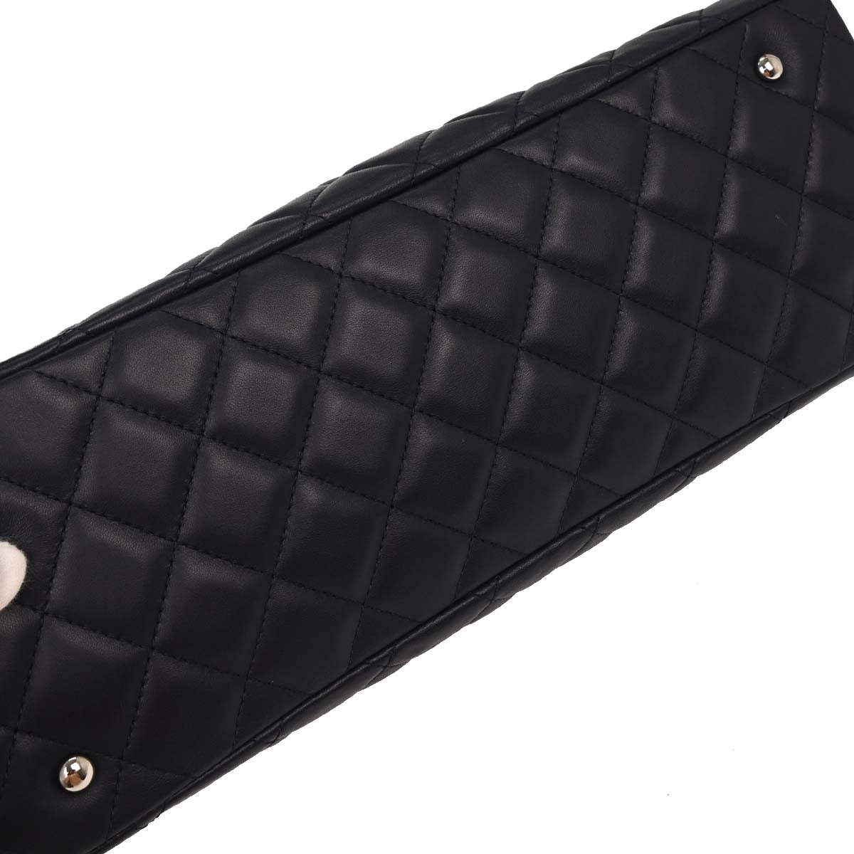 Chanel 2014-2015 Navy Calfskin Shopping Tote 2way Shoulder Handbag