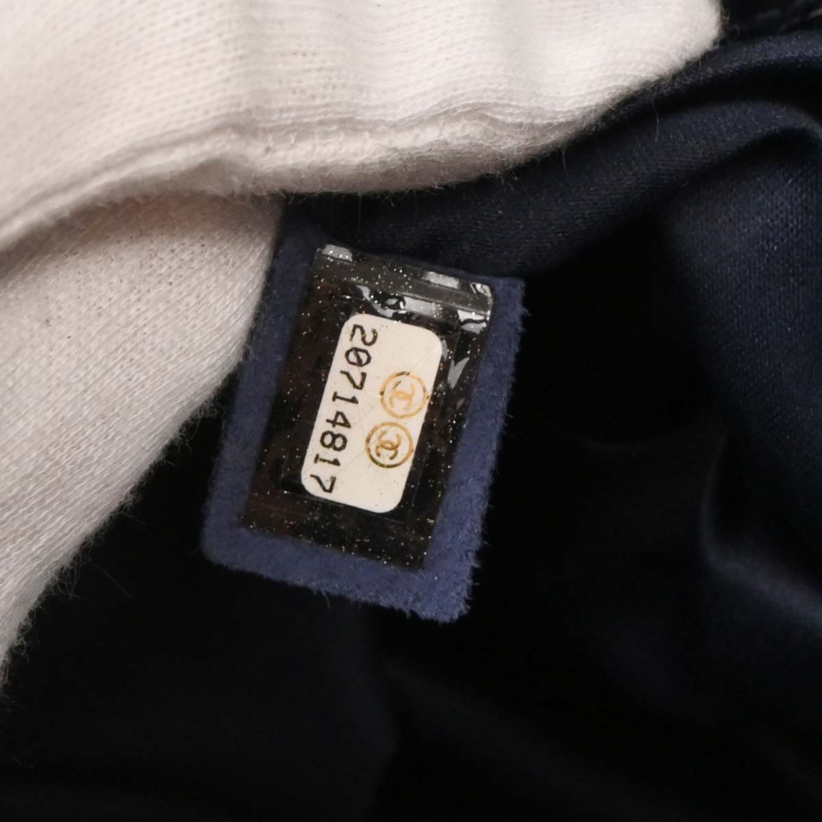 Chanel 2014-2015 Navy Calfskin Shopping Tote 2way Shoulder Handbag