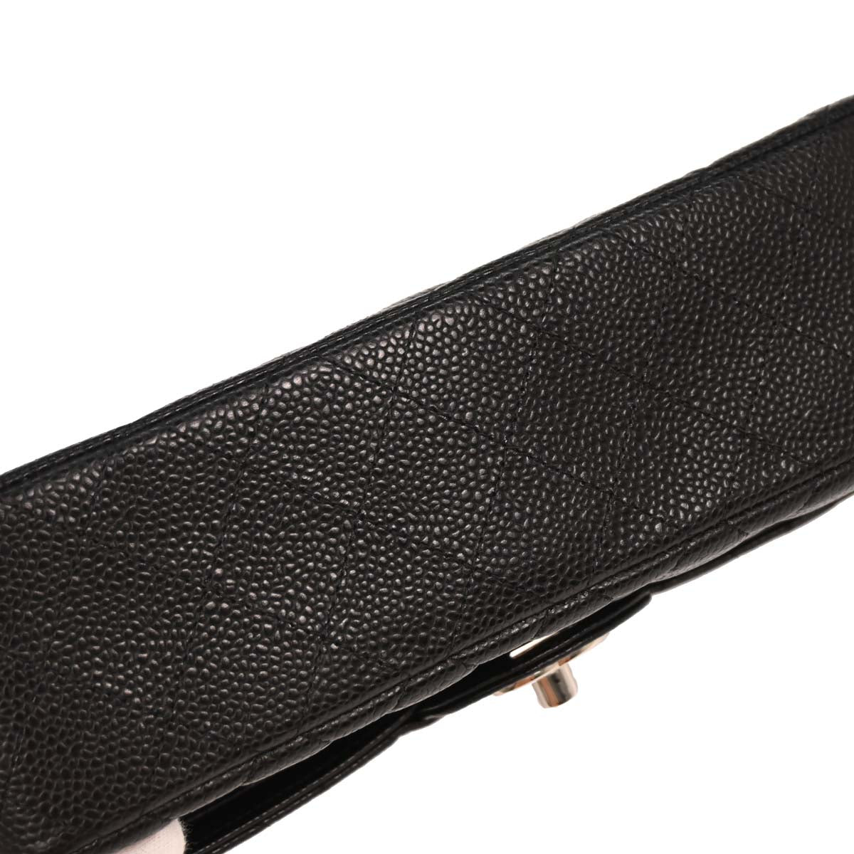 Chanel 2019 Black Caviar Small Classic Double Flap Shoulder Bag