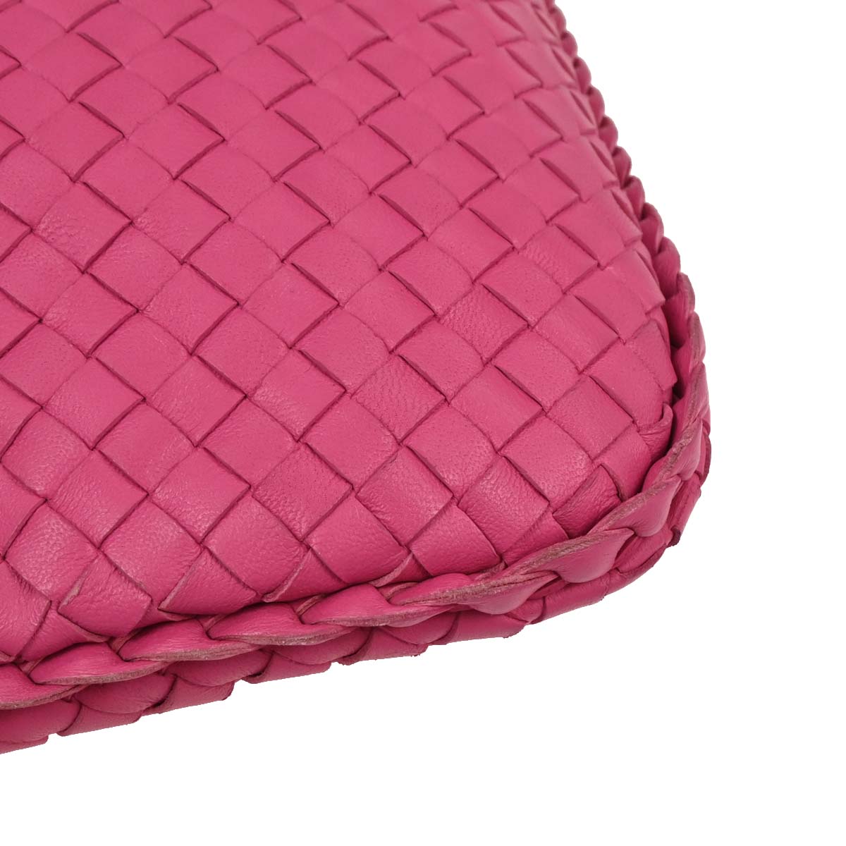 Bottega Veneta Pink Intrecciato Hobo Handbag
