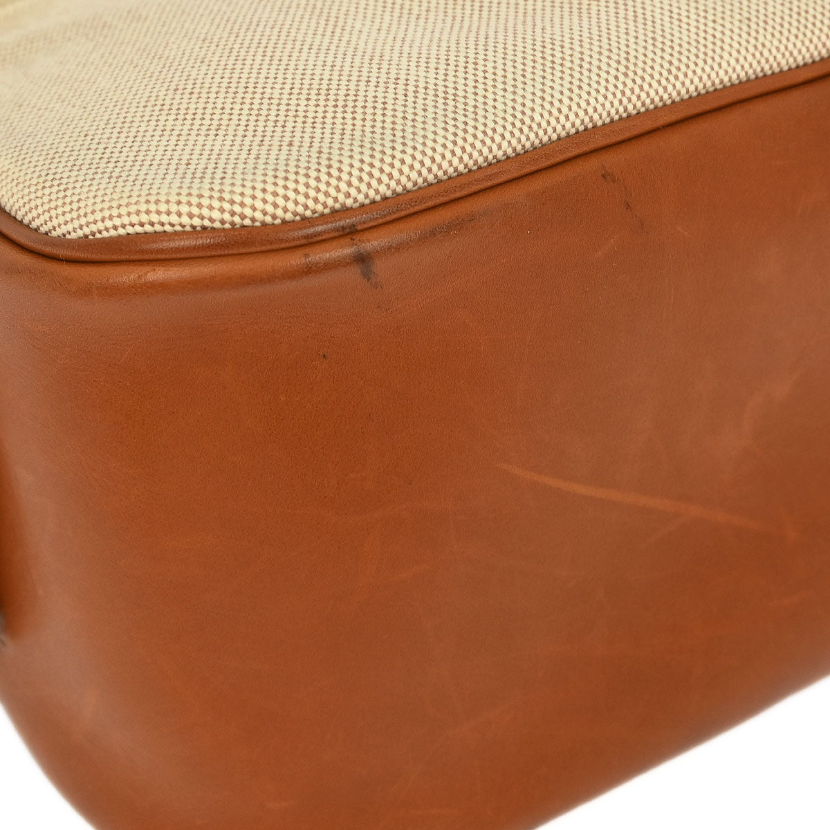 Hermes Natural Fauve Toile H Barenia Bourlingue Shoulder Bag