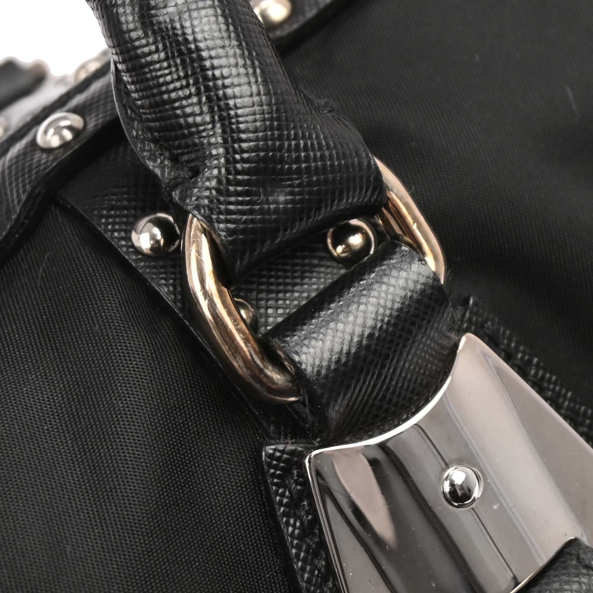 Prada Black Nylon 2way Shoulder Handbag