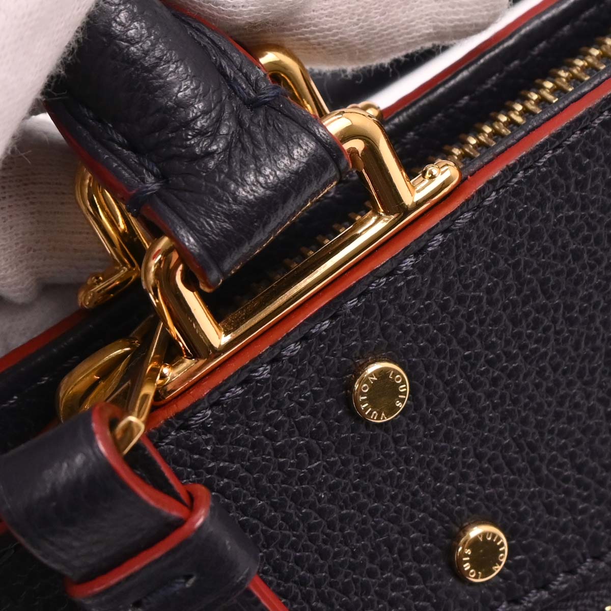 Louis Vuitton 2019 Navy Monogram Empreinte Sully PM Handbag M54195