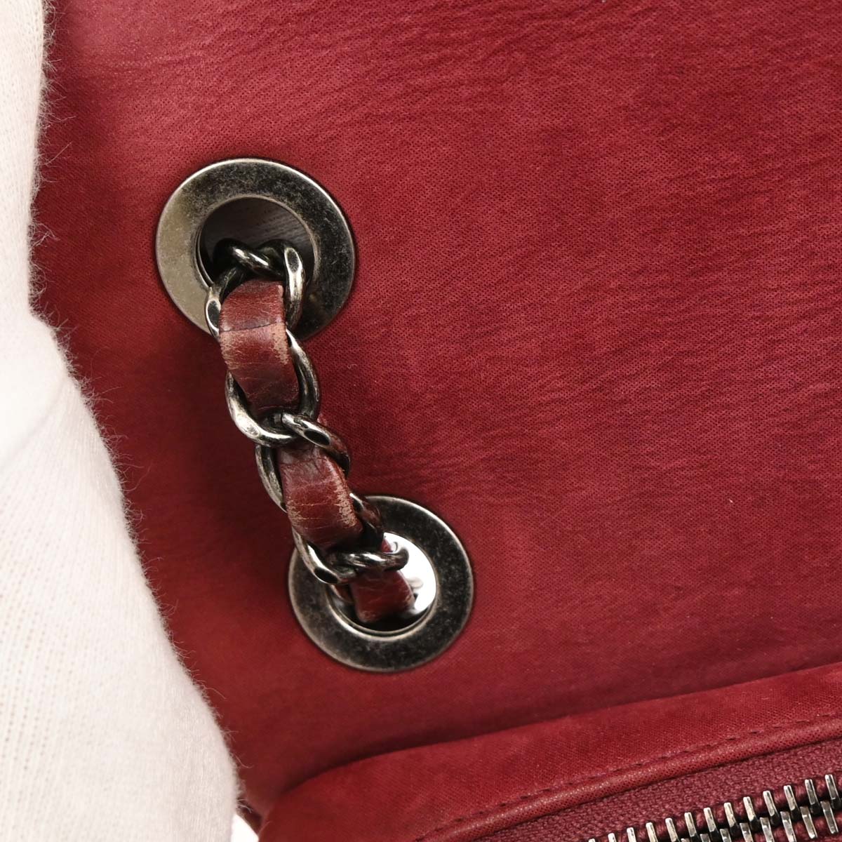 Chanel 2016-2017 Bordeaux Calfskin Day Trip Flap Shoulder Bag