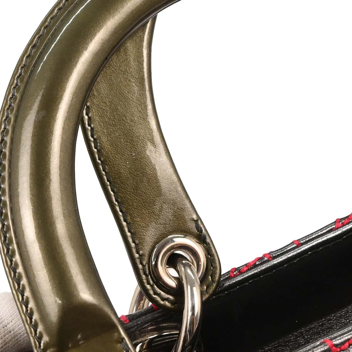 Christian Dior Gray Anselm Reyle Medium Lady Dior Cannage Handbag