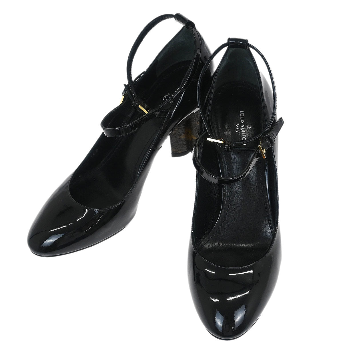 Louis Vuitton * 2018 Black Patent Leather Pumps Shoes #37