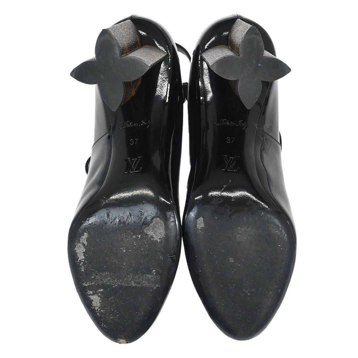 Louis Vuitton * 2018 Black Patent Leather Pumps Shoes #37