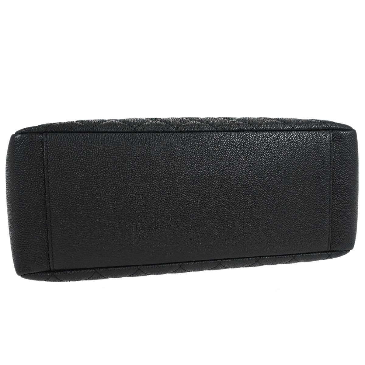 Chanel 2013-2014 Black Caviar Grand Shopping Tote GST Chain Handbag