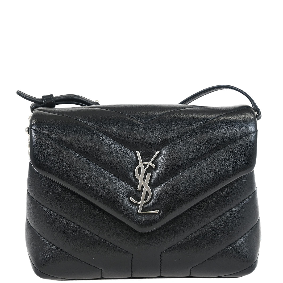 Saint Laurent Black Loulou Shoulder Bag