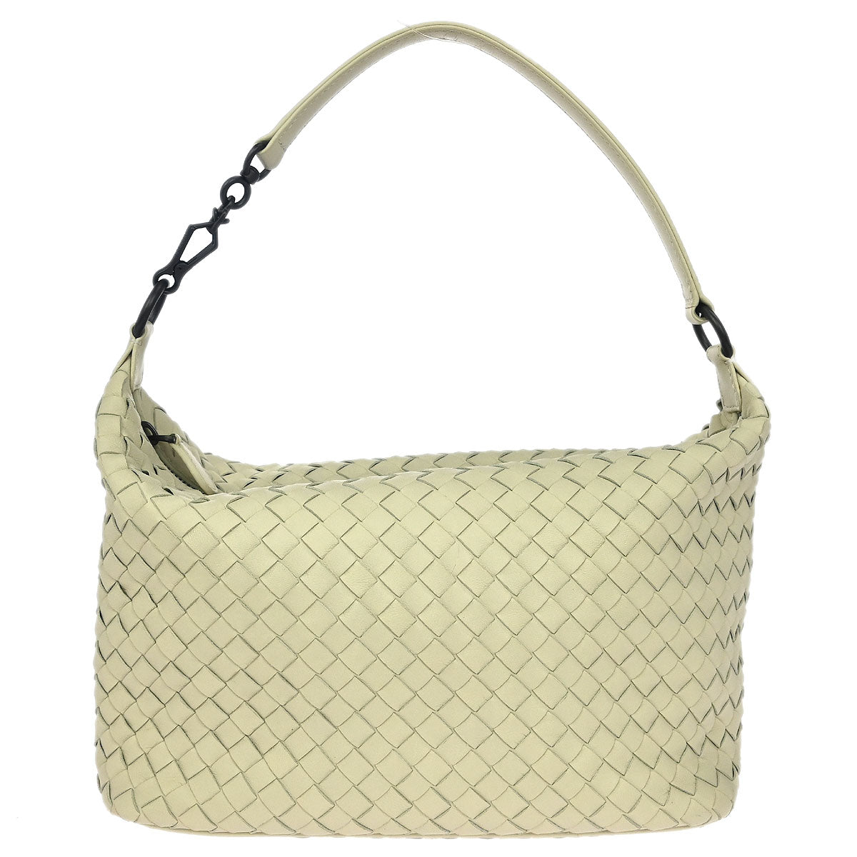 Bottega Veneta White Intrecciato Handbag