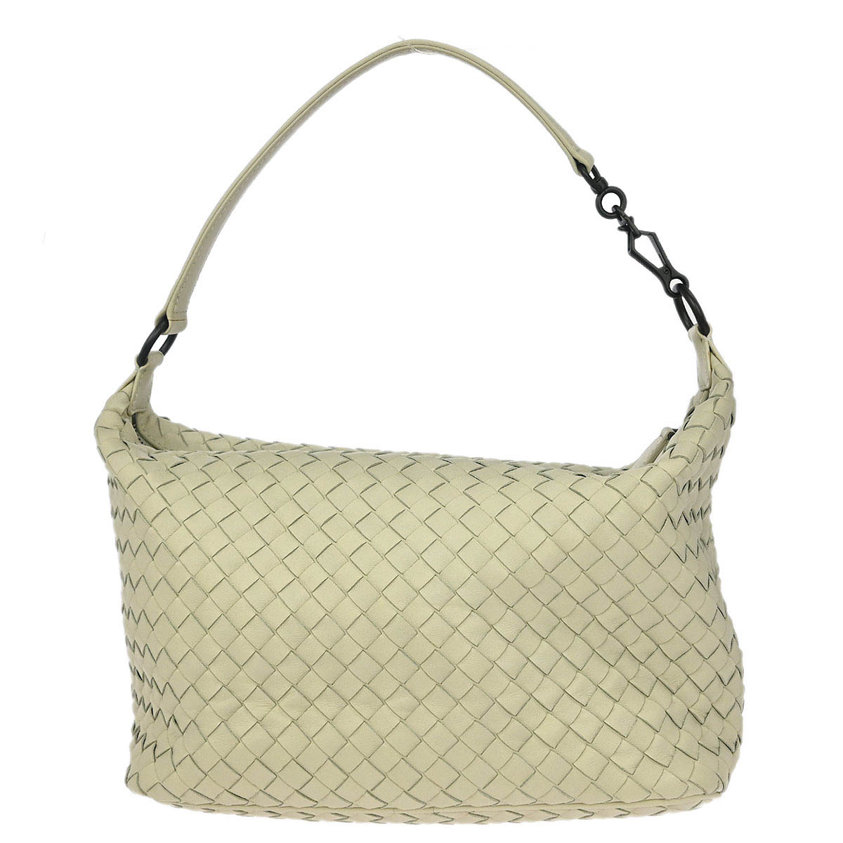 Bottega Veneta White Intrecciato Handbag