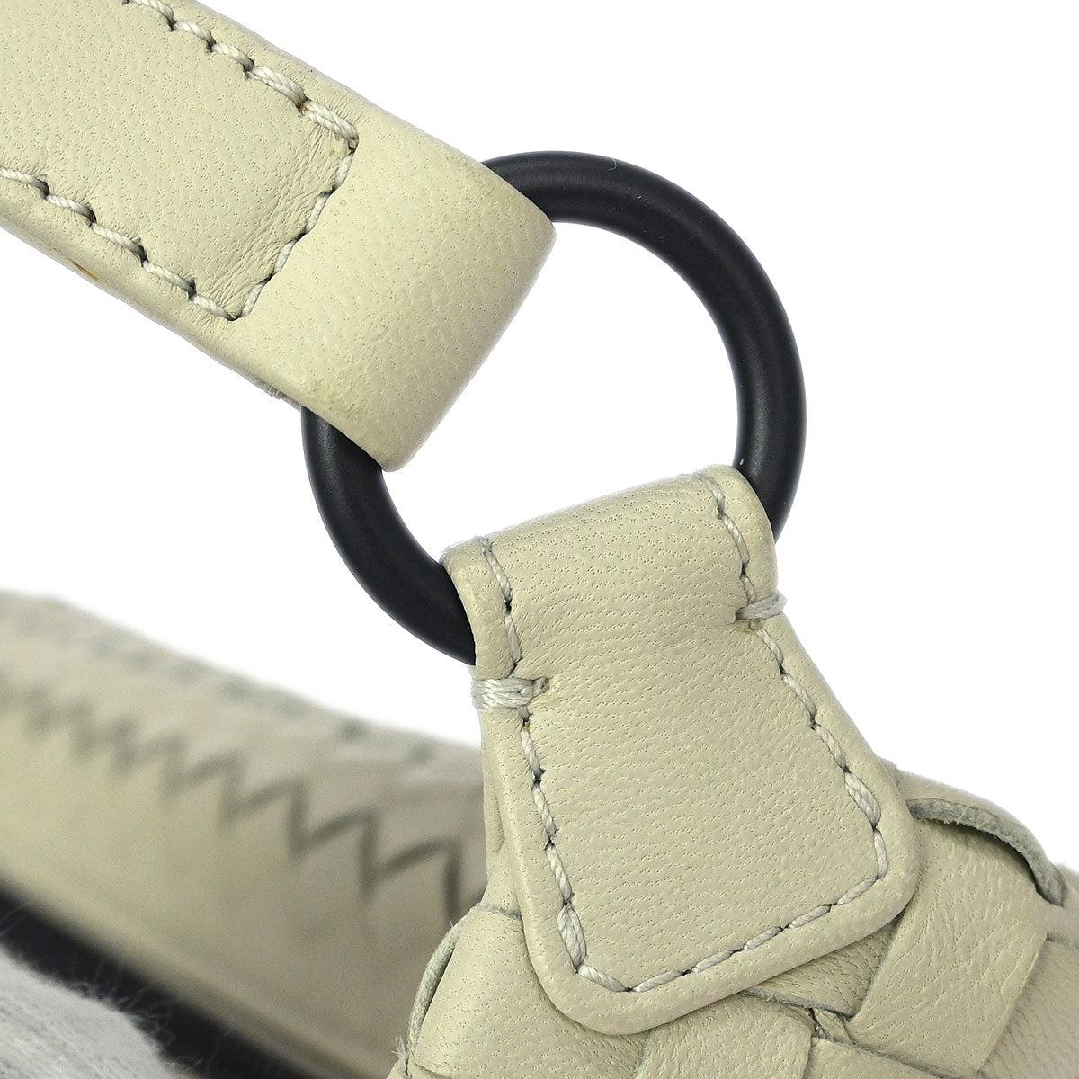 Bottega Veneta White Intrecciato Handbag