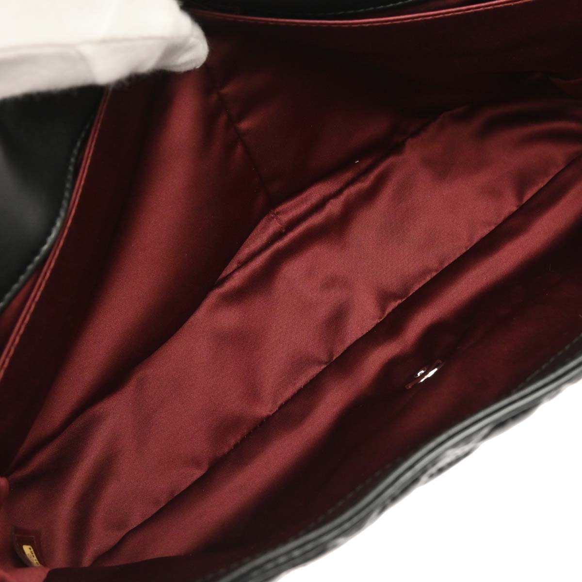 Chanel 2010-2011 Black Patent Leather Lucky Symbol Shoulder Bag