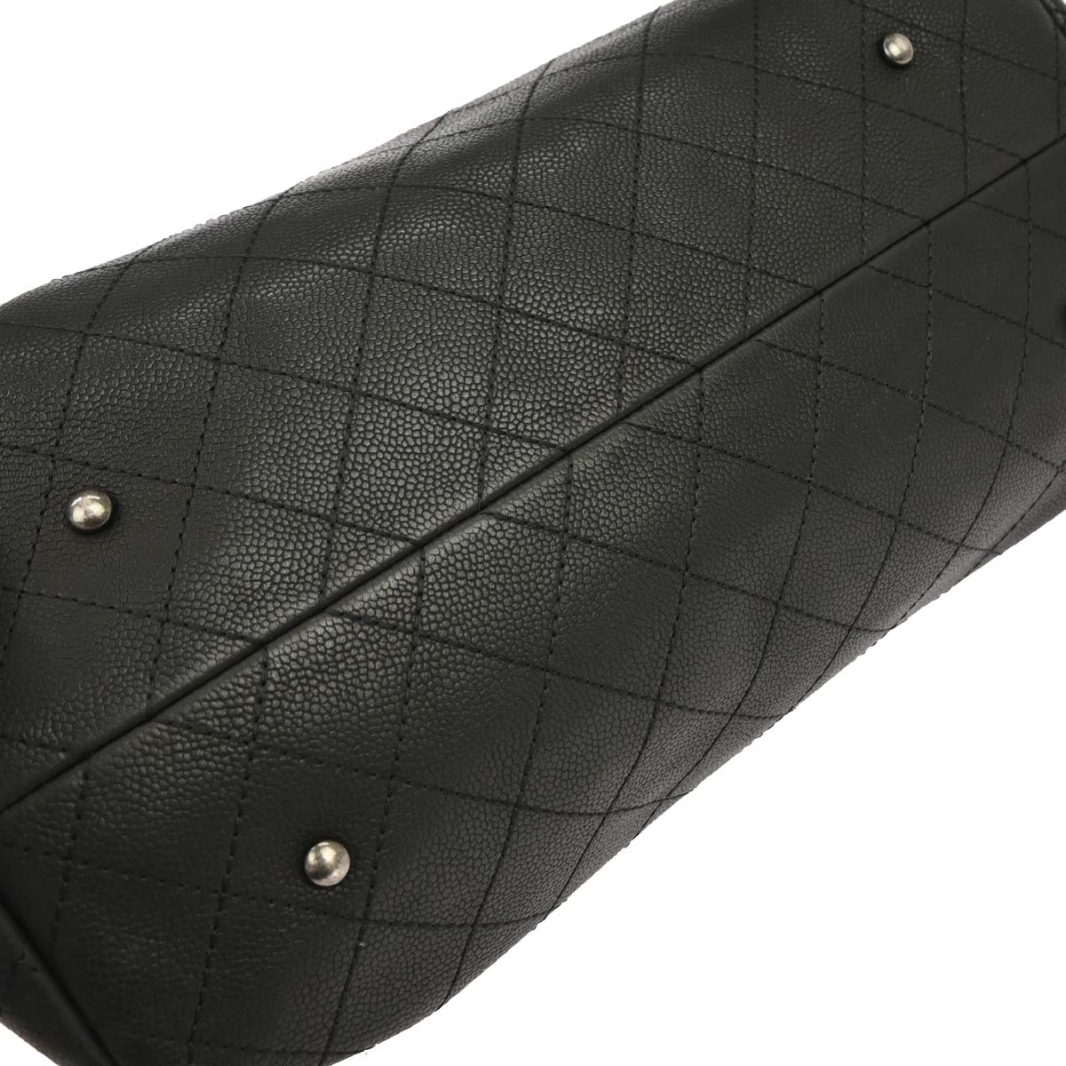 Chanel 2016-2017 Black Caviar Urban Shopping Tote 2way Shoulder Handbag