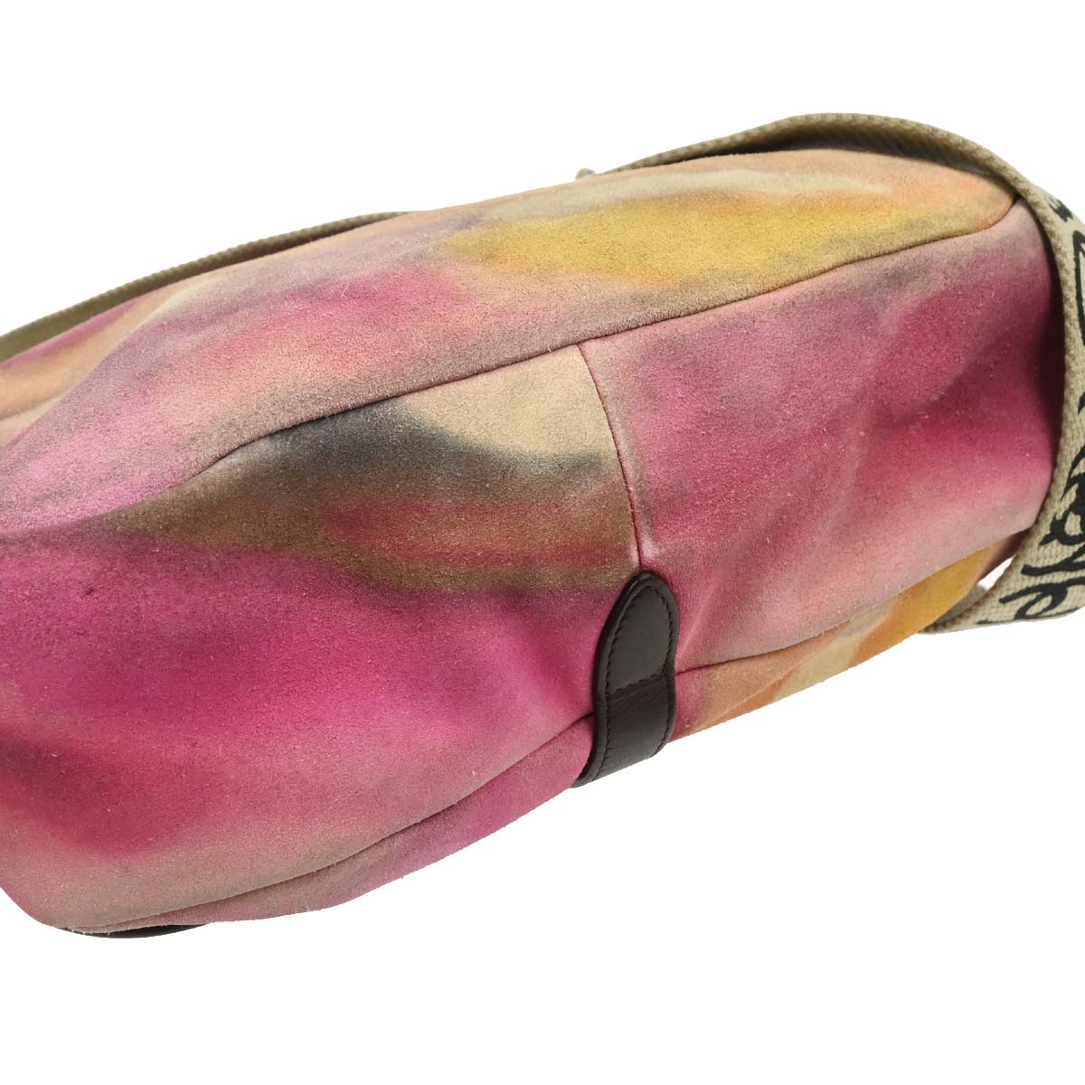 Chanel 2014-2015 Yellow Suede Flap Shoulder Bag