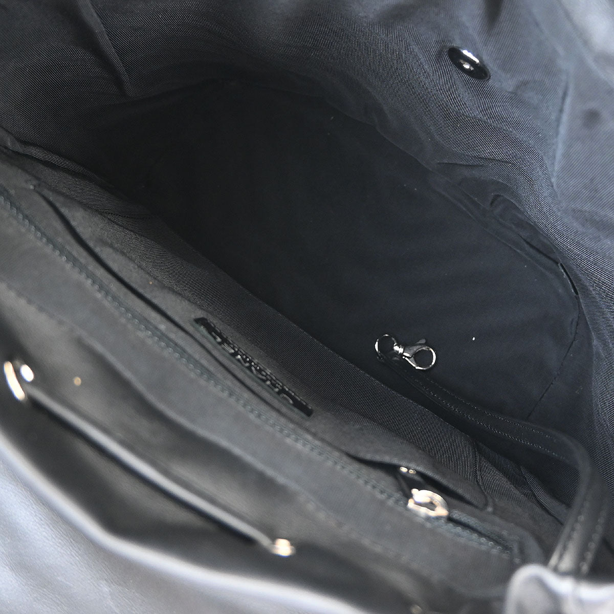 Chanel 2016-2017 Black Lambskin Chevron Urban Spirit Backpack