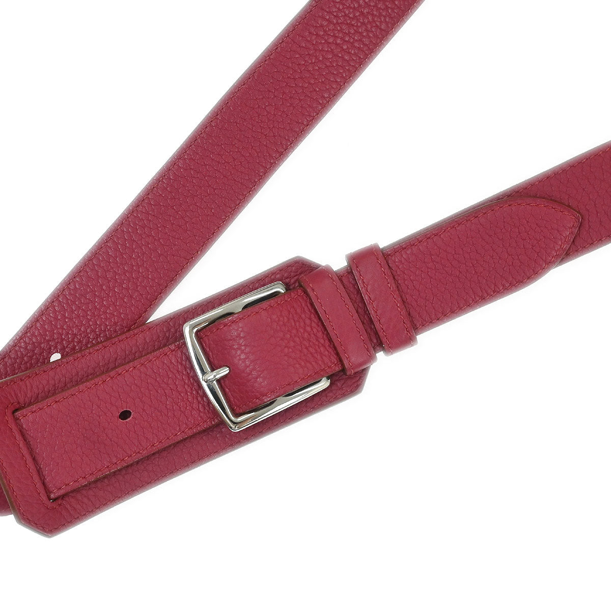 Hermes 2014 Ruby Taurillon Clemence Jypsiere 31 Shoulder Bag