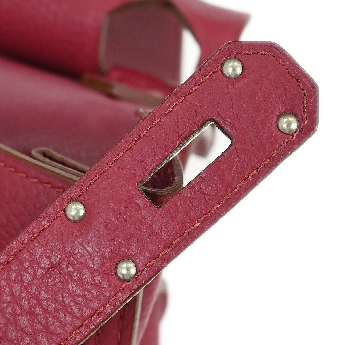 Hermes 2014 Ruby Taurillon Clemence Jypsiere 31 Shoulder Bag