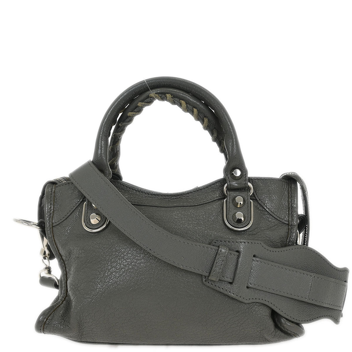Balenciaga Gray The City Mini Handbag