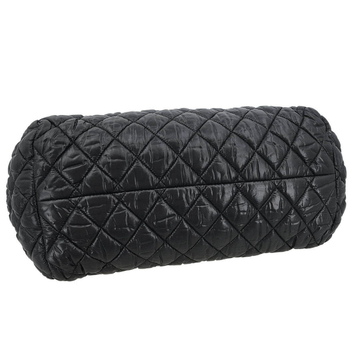 Chanel 2011 Black Nylon Coco Cocoon Bowling Bag Handbag