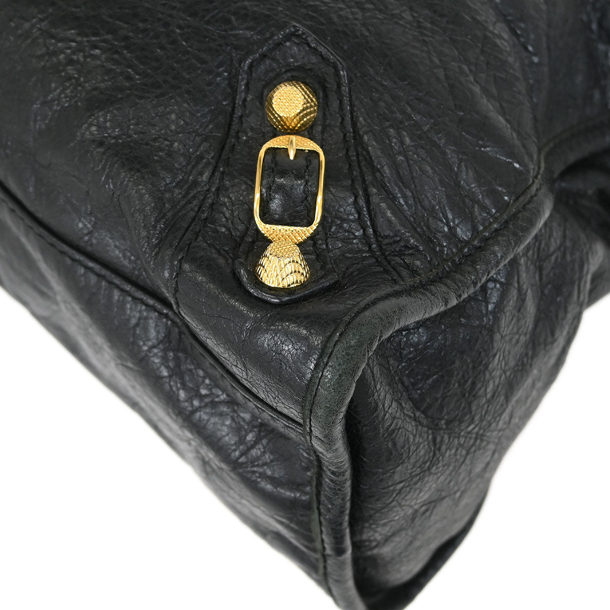 Balenciaga Black The Giant City 2way Shoulder Handbag