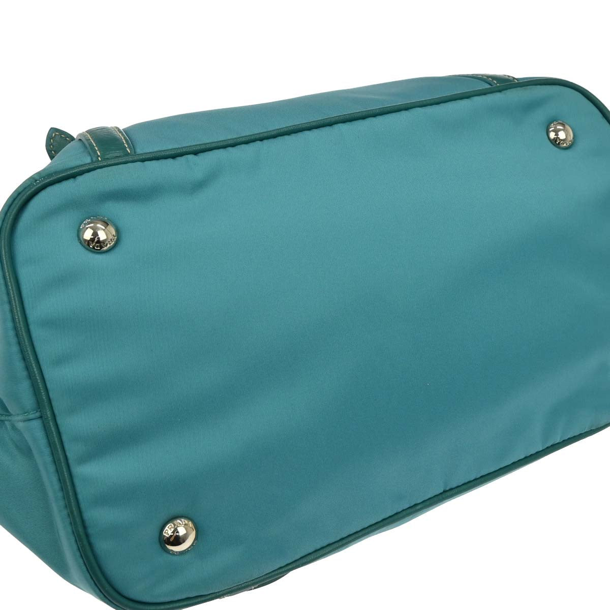 Prada Turquoise Blue Nylon 2way Shoulder Handbag