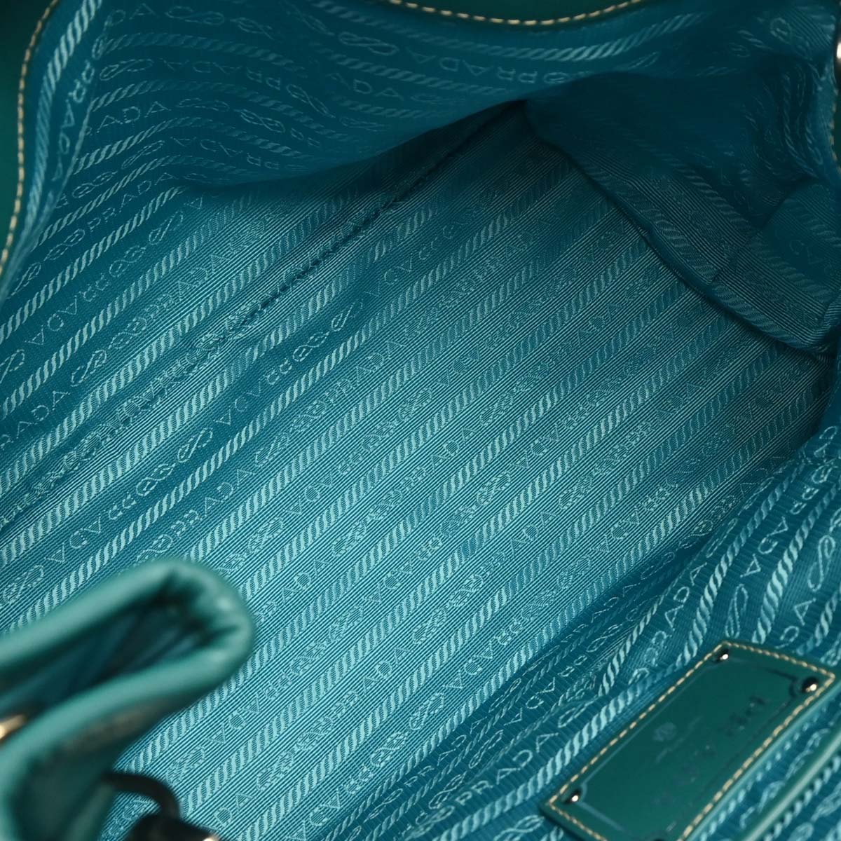 Prada Turquoise Blue Nylon 2way Shoulder Handbag