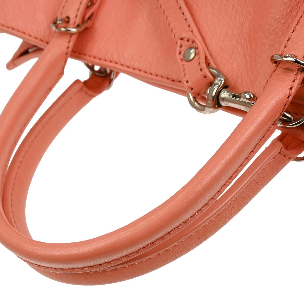 Balenciaga Salmon Pink Papier 2way Shoulder Handbag