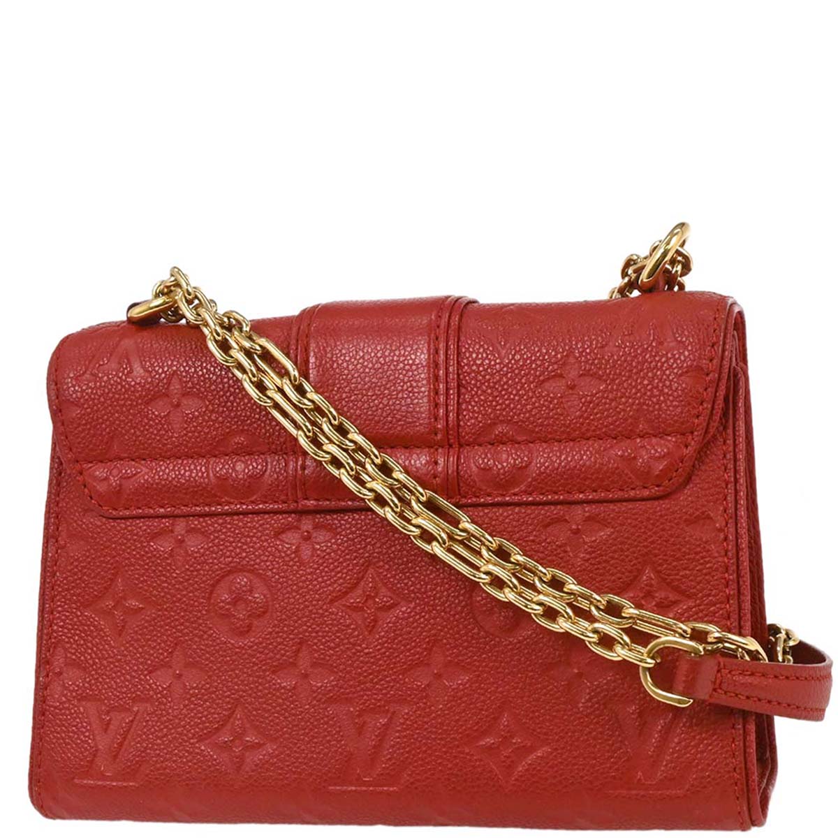 Louis Vuitton 2018 Red Monogram Empreinte Saint Sulpice PM M43393