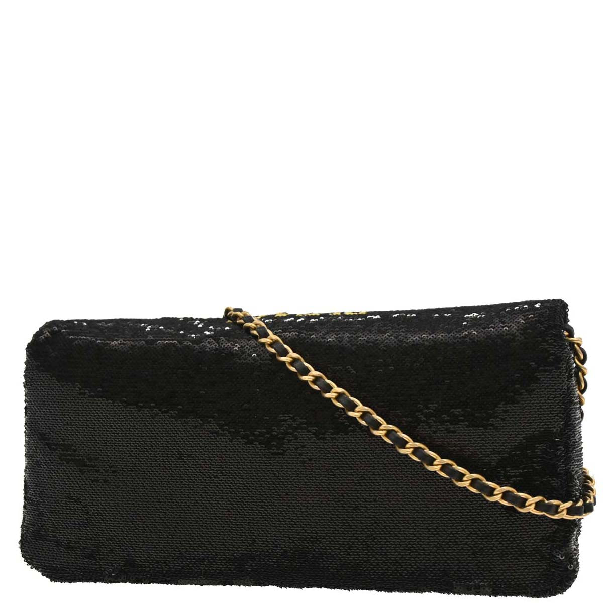 Chanel Black Sequins Dare To Disturb Shoulder Bag