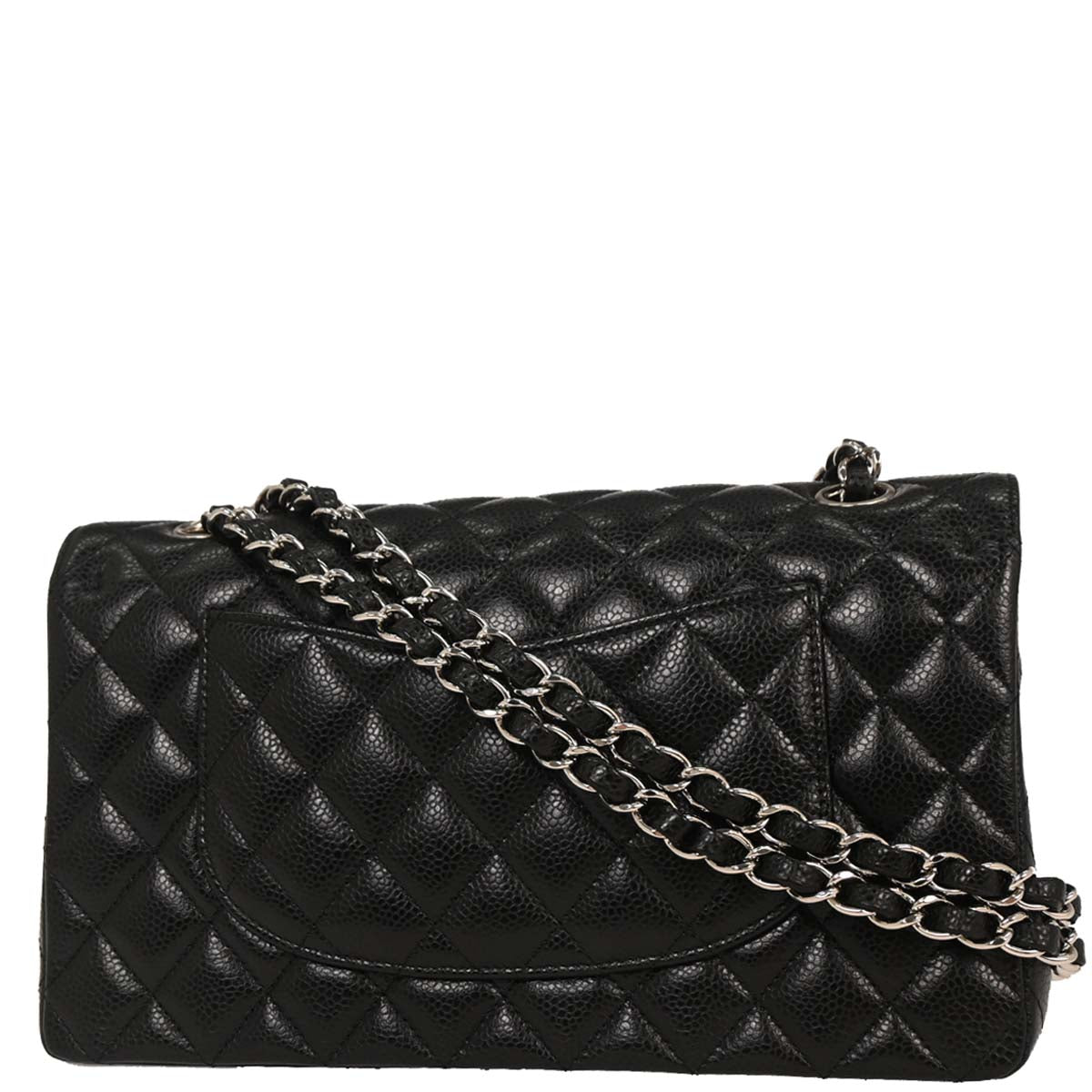 Chanel Black Caviar Medium Classic Double Flap Shoulder Bag