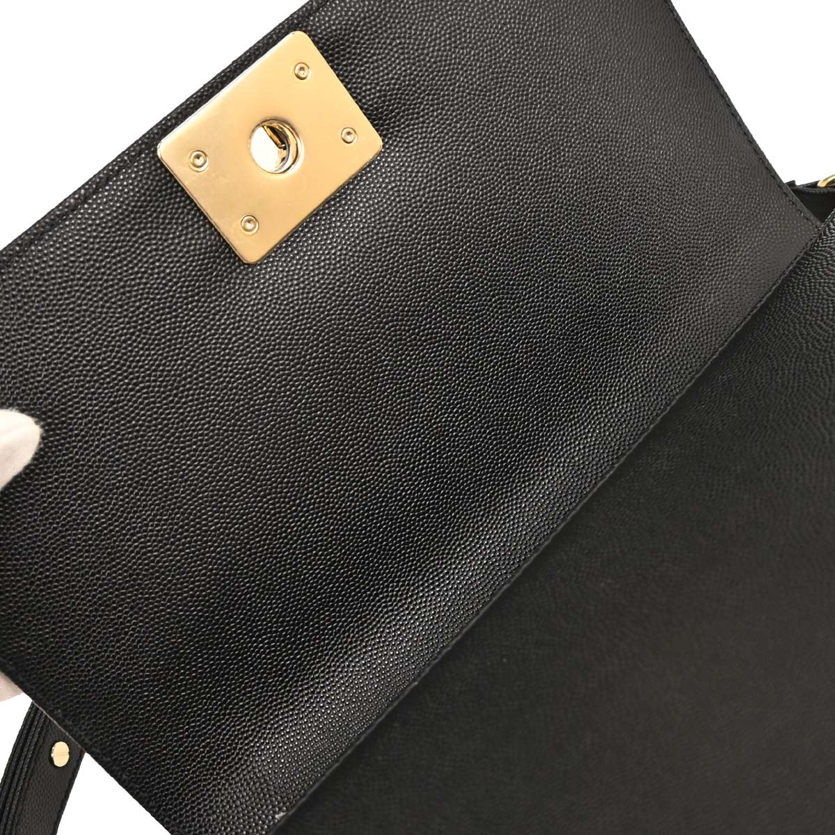 Boy Chanel Black Caviar Chevron Medium Shoulder Bag