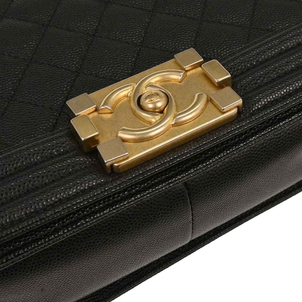 Boy Chanel Black Caviar Medium Shoulder Bag