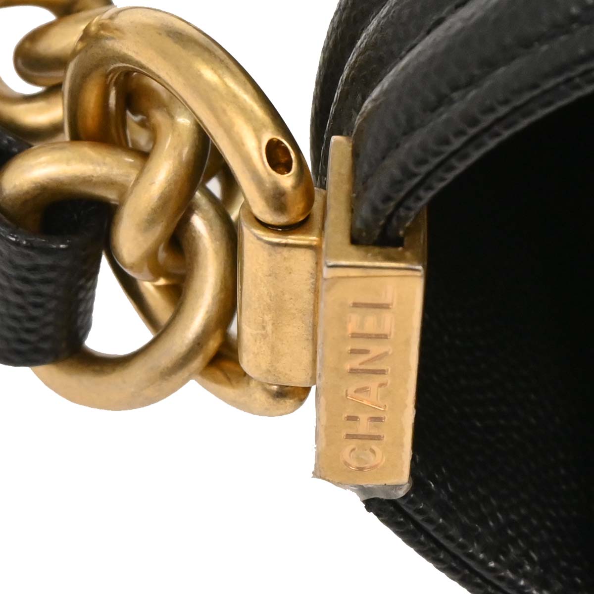 Boy Chanel Black Caviar Medium Shoulder Bag