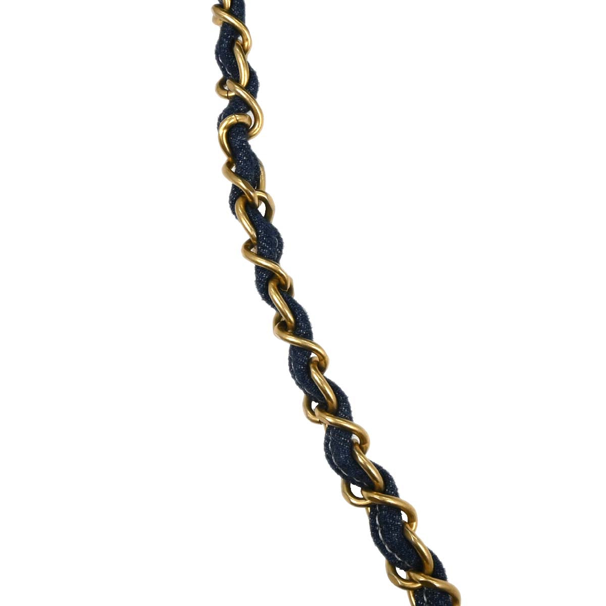 Chanel Blue Denim Vanity 2way Shoulder Handbag