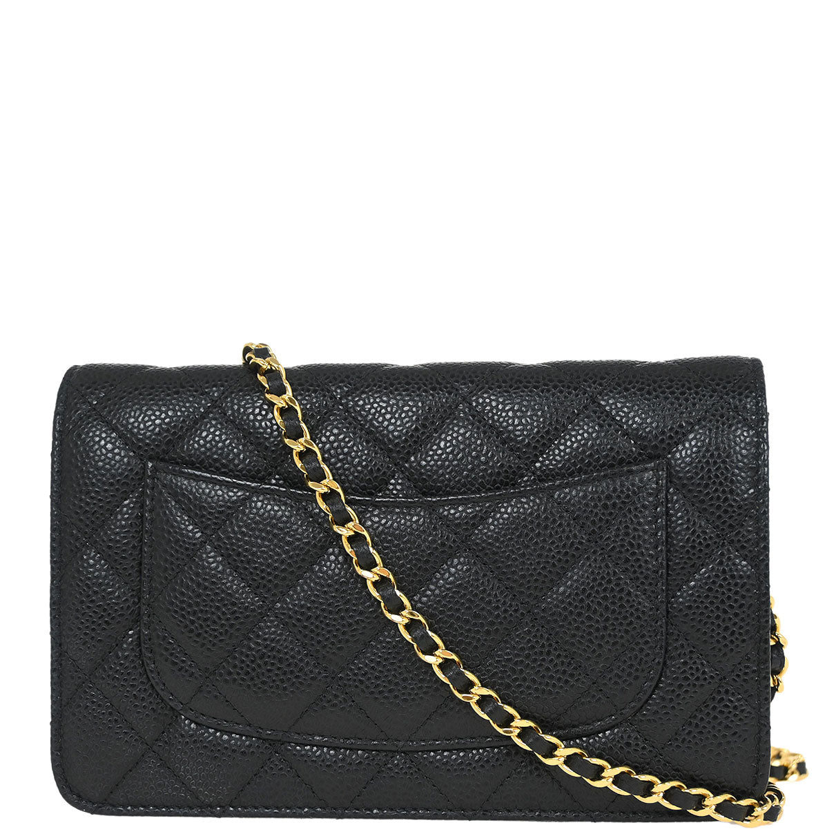 Chanel Black Caviar Classic WOC Wallet On Chain