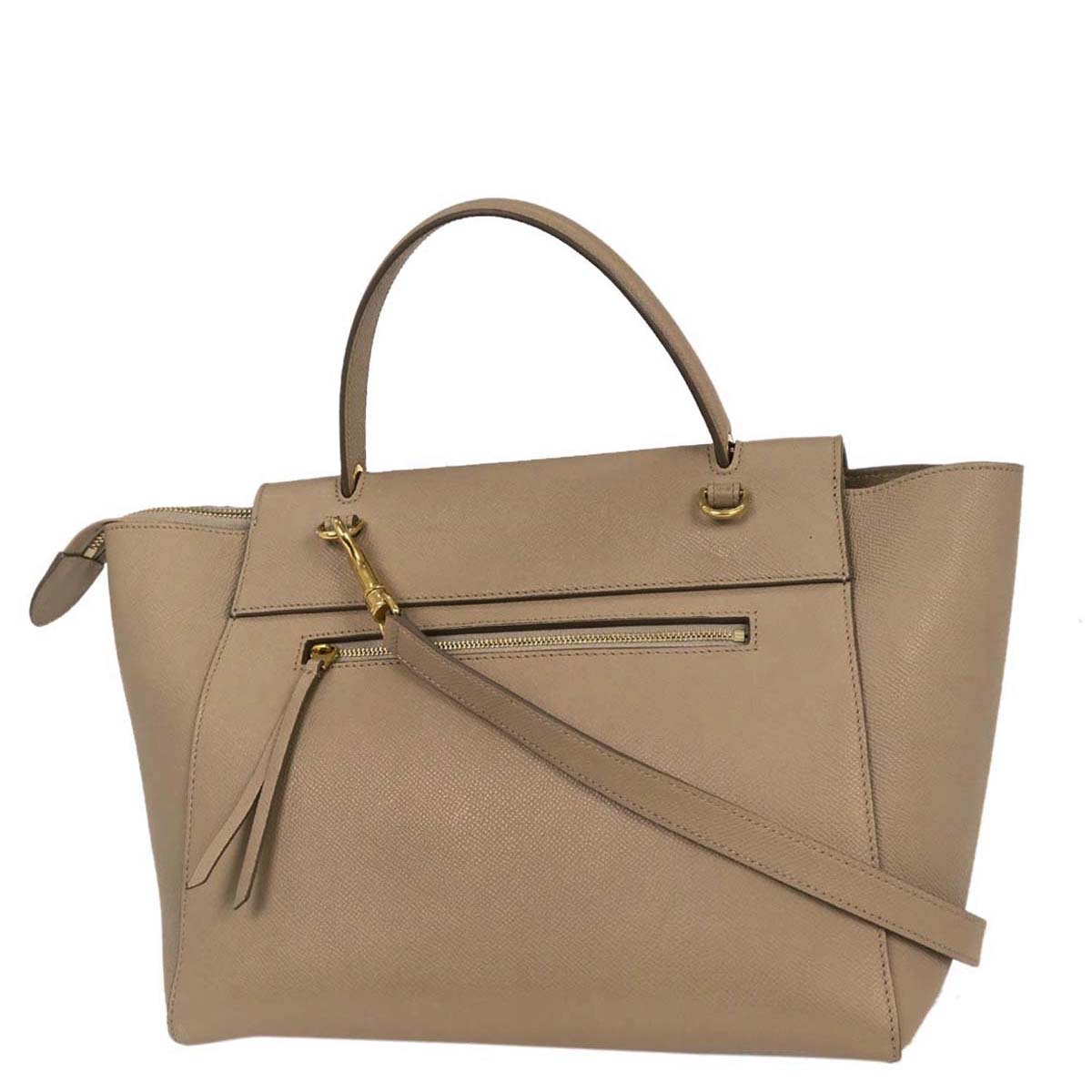 Celine Beige Belt Bag 2way Shoulder Handbag