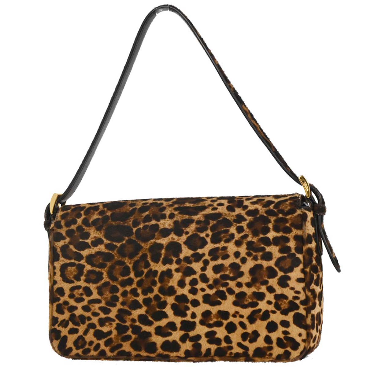 Prada * Brown Pony Hair Leopard Print Handbag