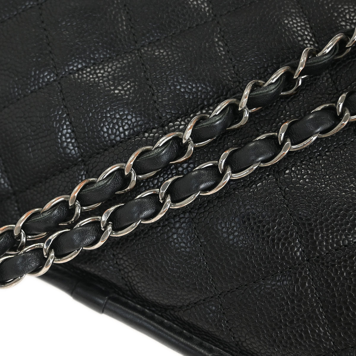 Chanel 2014-2015 Black Caviar French Riviera Shoulder Bag